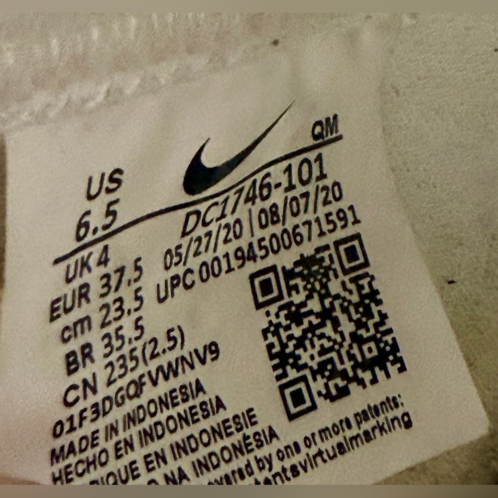 Nike Blazer Mid '77 Infinite Sneaker in Summit White, Sail & Vast Grey Size 6.5 - Picture 3 of 7
